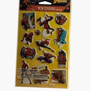 Marvel Spiderman Foam Stickers 13 stickers  New